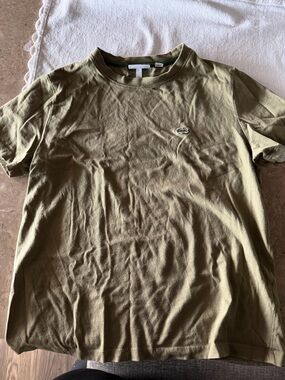 Lacoste kids Classic Crew Neck T‑Shirt in Olive Green used size 14